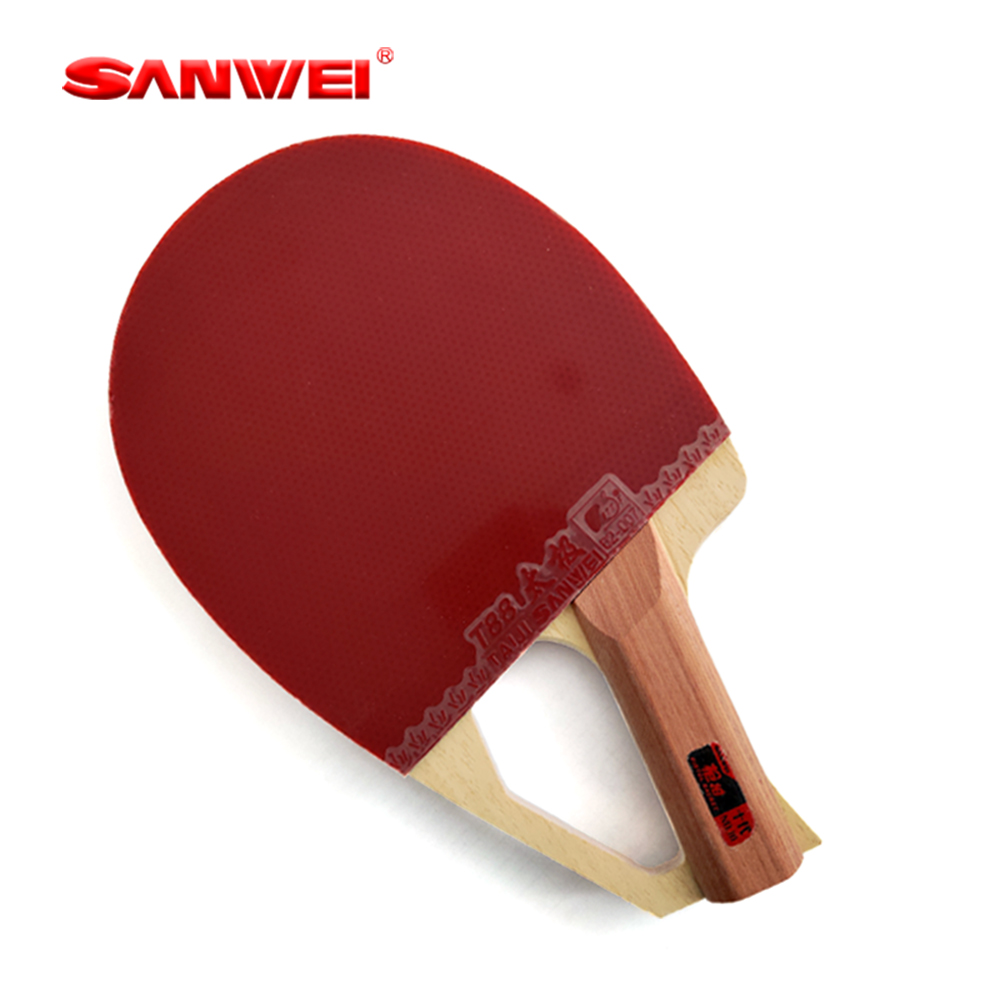 Table Tennis Paddle - ไม้ปิงปอง SANWEI รุ่นดั้งเดิม รูปทรงปืนพก แบบจับถนัดมือ ใบมีดสำหรับเล่นปิงปอง