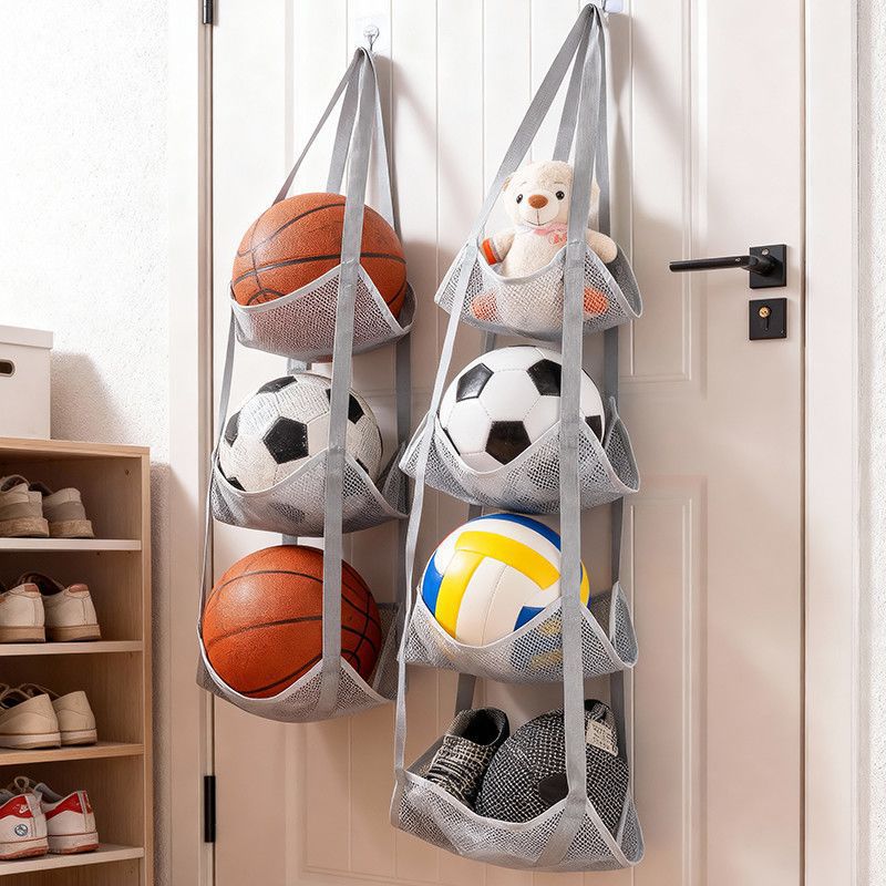 กระเป๋าเก็บลูกบอลแบบแขวนติดผนั - Sports Equipment Garage Organizer บทวิจารณ์และราคา