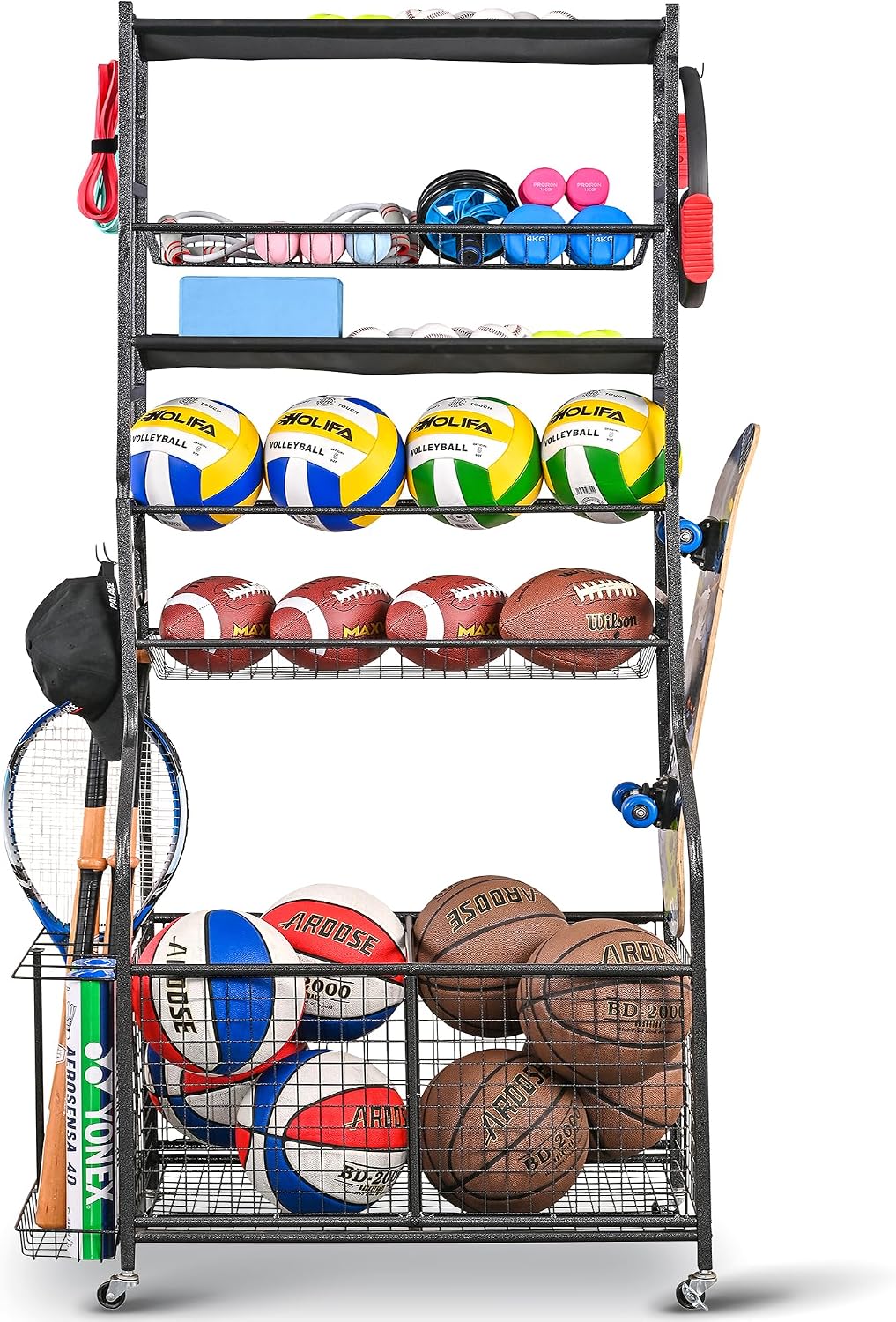 ที่จัดเก็บอุปกรณ์กีฬาในโรงรถ,  - Sports Equipment Garage Organizer บทวิจารณ์และราคา